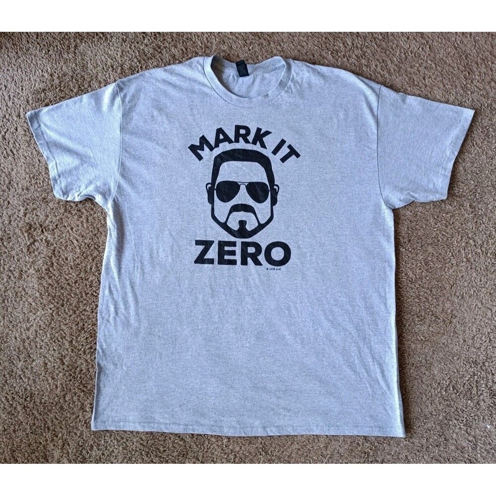 The Big Lebowski T-Shirt Men's XL Movie Graphic Print Gray Short Sleeve